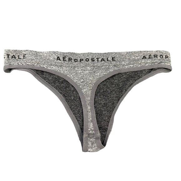 Aeropostale Women’s Size Medium Panty Thong Seamless Grey New Without Tags - Picture 2 of 8